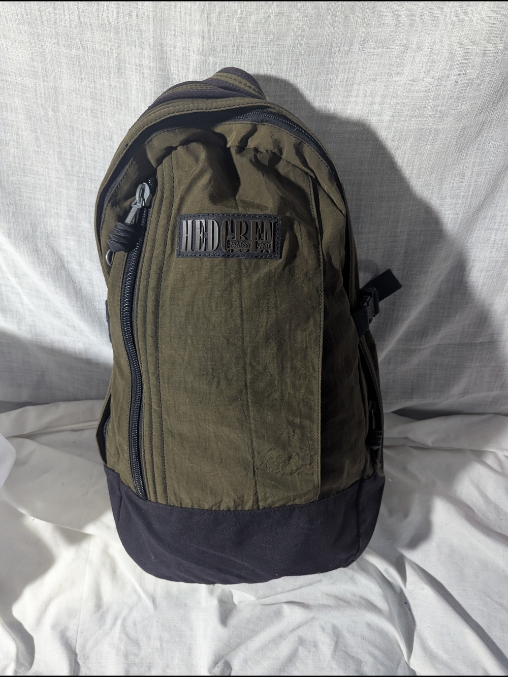 Hedgren Olive & Black Backpack Durable Everyday Carry-on Travel
